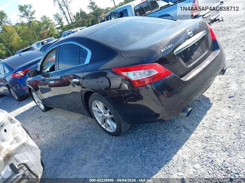 1N4AA5AP4AC838712 2010 Nissan Maxima 3.5 S