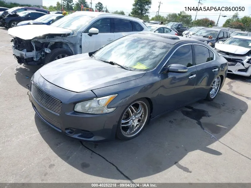 2010 Nissan Maxima 3.5 Sv VIN: 1N4AA5AP6AC860050 Lot: 40252218