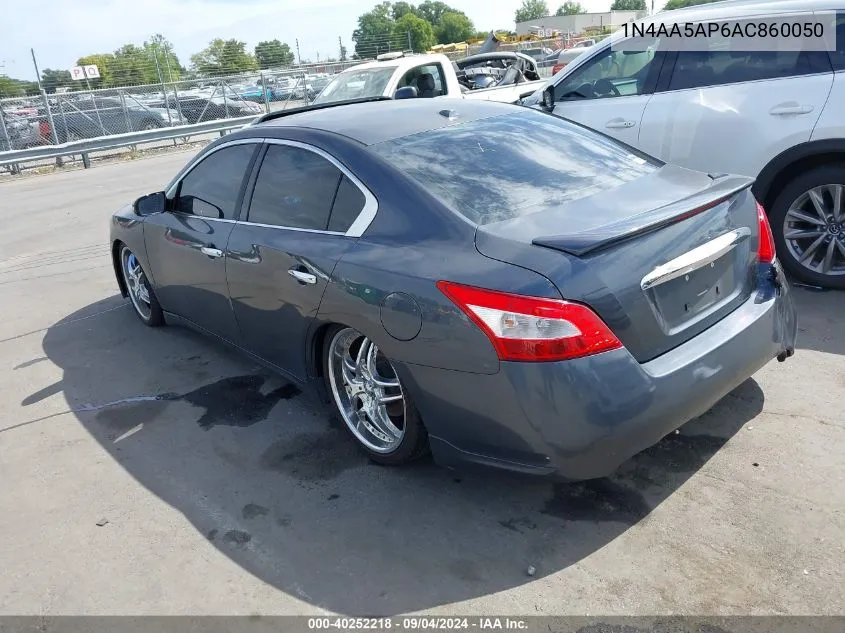 2010 Nissan Maxima 3.5 Sv VIN: 1N4AA5AP6AC860050 Lot: 40252218