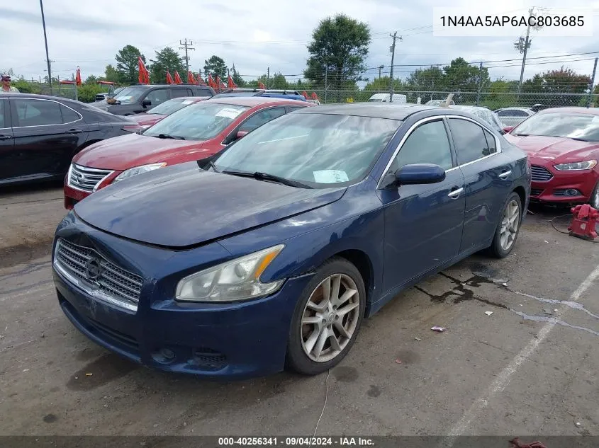 2010 Nissan Maxima 3.5 S VIN: 1N4AA5AP6AC803685 Lot: 40256341