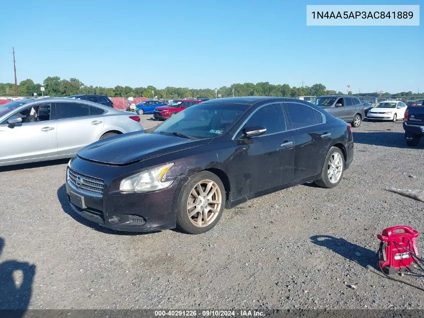 1N4AA5AP3AC841889 2010 Nissan Maxima 3.5 Sv