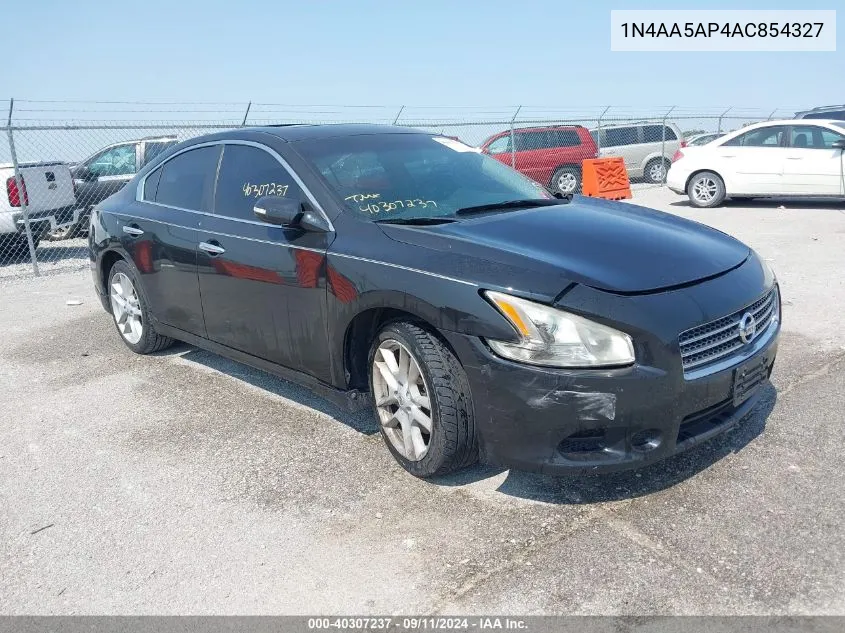 2010 Nissan Maxima 3.5 Sv VIN: 1N4AA5AP4AC854327 Lot: 40307237