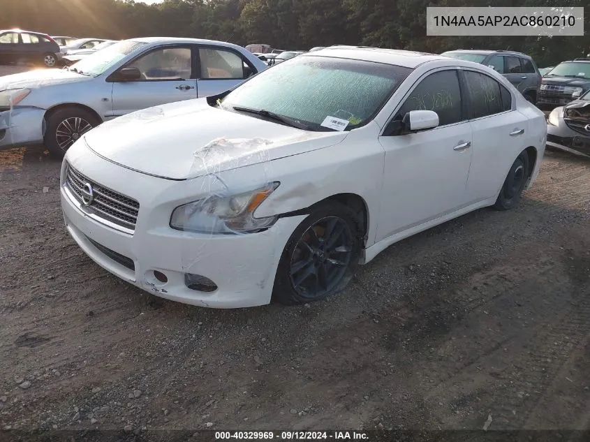 2010 Nissan Maxima S/Sv VIN: 1N4AA5AP2AC860210 Lot: 40329969