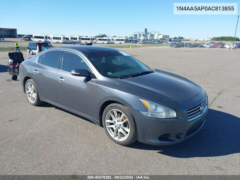 2010 Nissan Maxima 3.5 Sv VIN: 1N4AA5AP0AC813855 Lot: 40378292