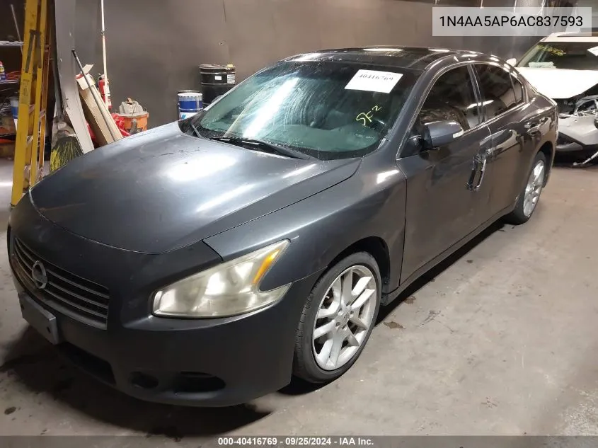 2010 Nissan Maxima 3.5 Sv VIN: 1N4AA5AP6AC837593 Lot: 40416769