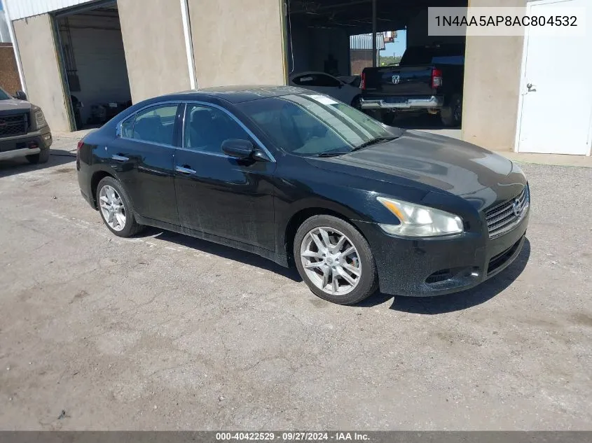 2010 Nissan Maxima 3.5 S VIN: 1N4AA5AP8AC804532 Lot: 40422529