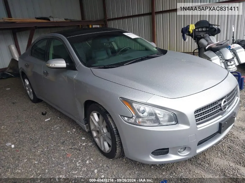 2010 Nissan Maxima 3.5 Sv VIN: 1N4AA5APXAC831411 Lot: 40724567