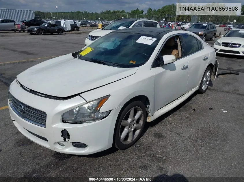 2010 Nissan Maxima 3.5 Sv VIN: 1N4AA5AP1AC859808 Lot: 40446590