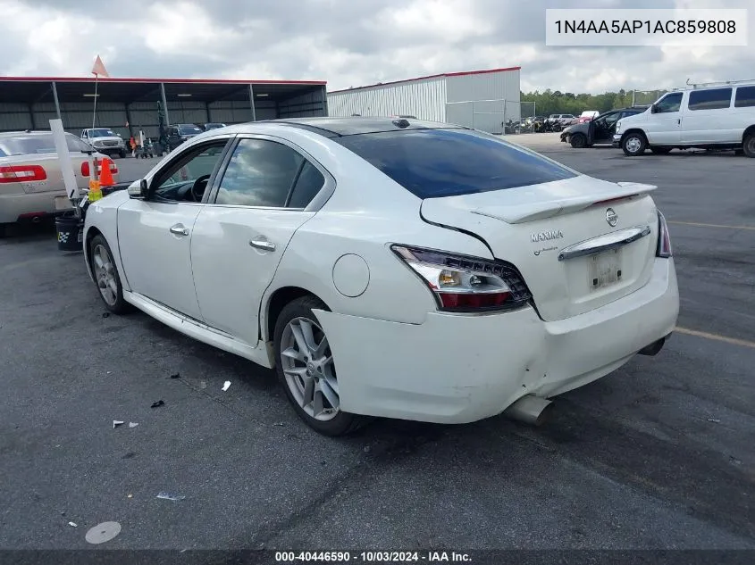 2010 Nissan Maxima 3.5 Sv VIN: 1N4AA5AP1AC859808 Lot: 40446590