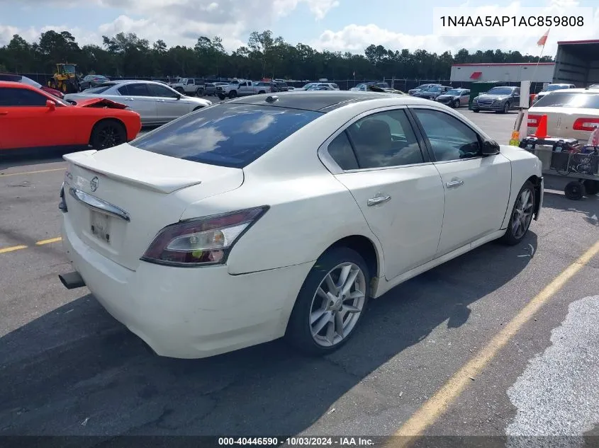 2010 Nissan Maxima 3.5 Sv VIN: 1N4AA5AP1AC859808 Lot: 40446590