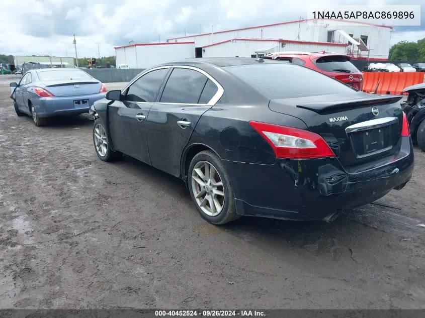 2010 Nissan Maxima 3.5 Sv VIN: 1N4AA5AP8AC869896 Lot: 40452524