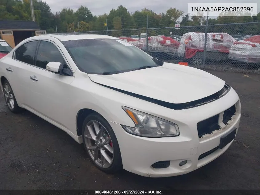 2010 Nissan Maxima 3.5 Sv VIN: 1N4AA5AP2AC852396 Lot: 40461206