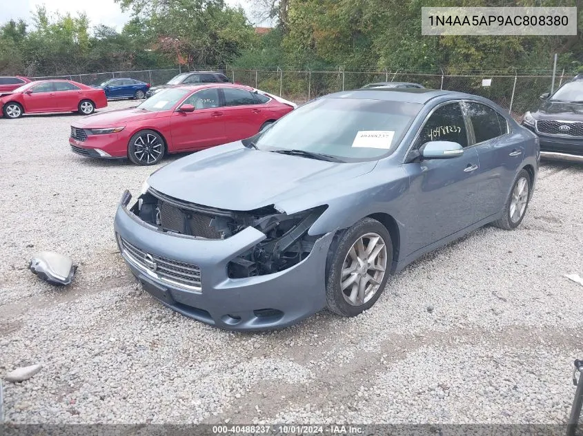 2010 Nissan Maxima 3.5 Sv VIN: 1N4AA5AP9AC808380 Lot: 40488237