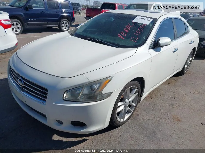 2010 Nissan Maxima 3.5 Sv VIN: 1N4AA5AP8AC836297 Lot: 40498158