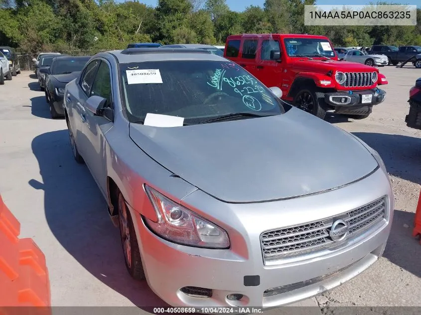 2010 Nissan Maxima S/Sv VIN: 1N4AA5AP0AC863235 Lot: 40508659