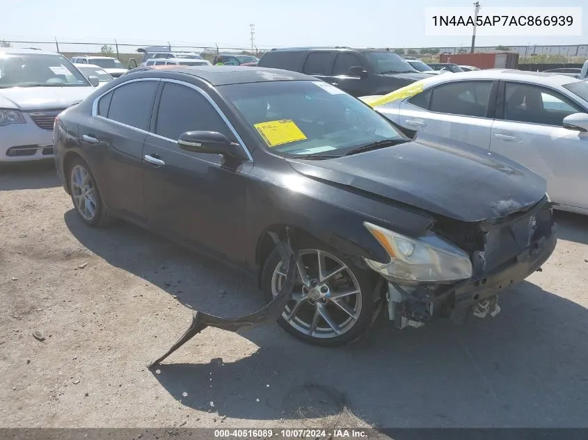 2010 Nissan Maxima 3.5 Sv VIN: 1N4AA5AP7AC866939 Lot: 40516089