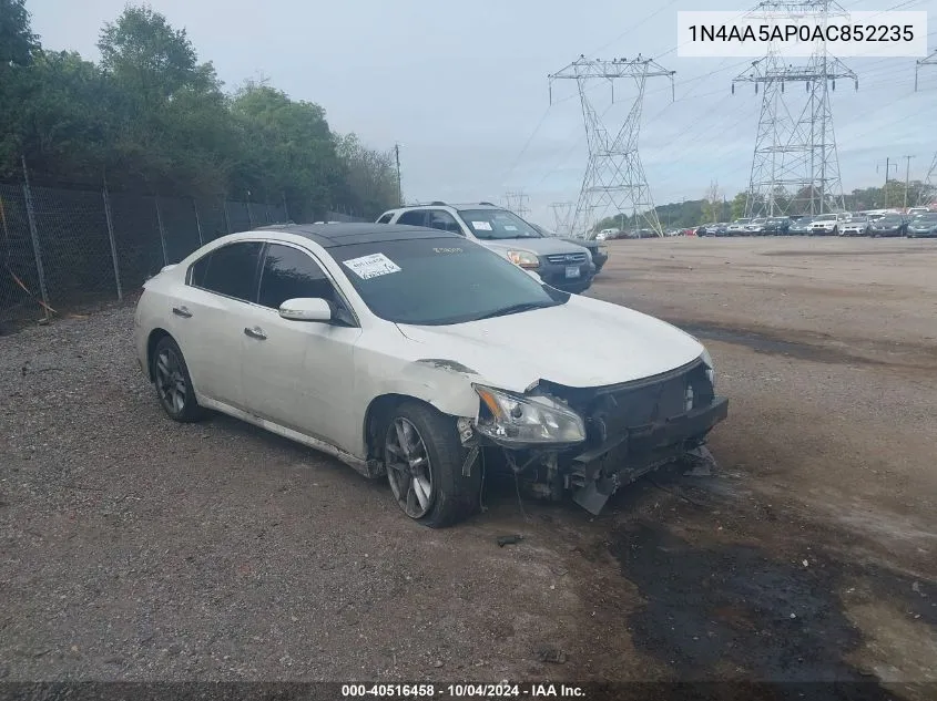 2010 Nissan Maxima 3.5 Sv VIN: 1N4AA5AP0AC852235 Lot: 40516458