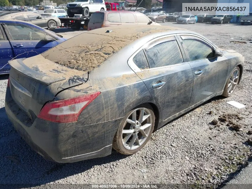 2010 Nissan Maxima 3.5 Sv VIN: 1N4AA5APXAC856437 Lot: 40527006