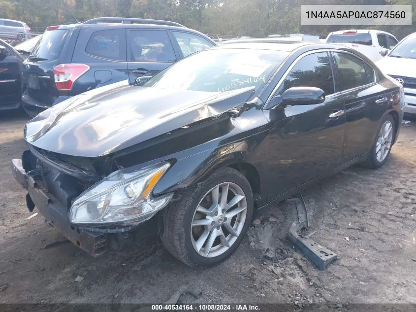 1N4AA5AP0AC874560 2010 Nissan Maxima 3.5 S