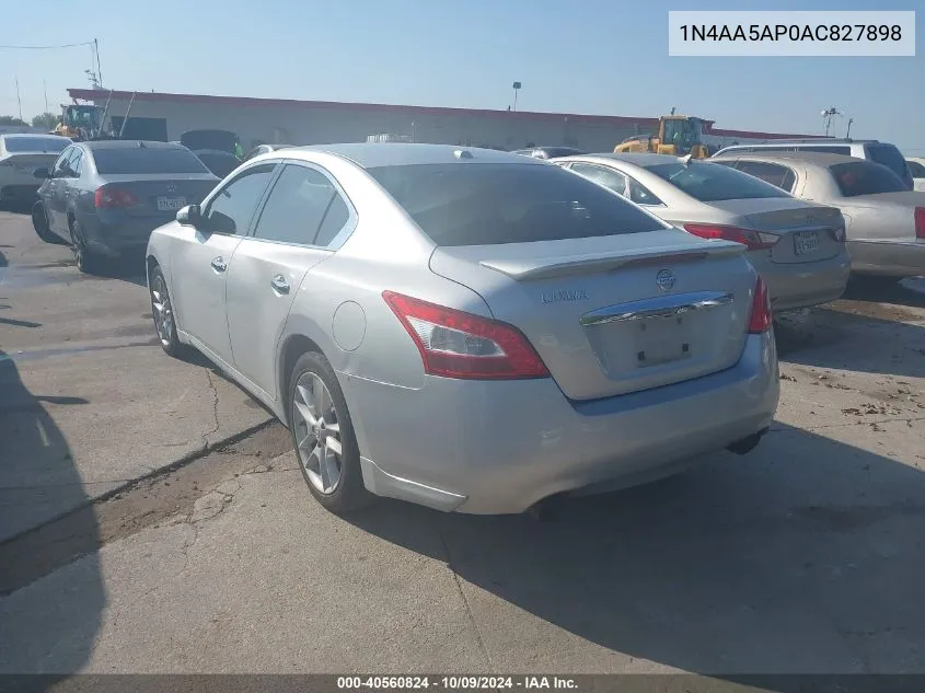 1N4AA5AP0AC827898 2010 Nissan Maxima 3.5 Sv