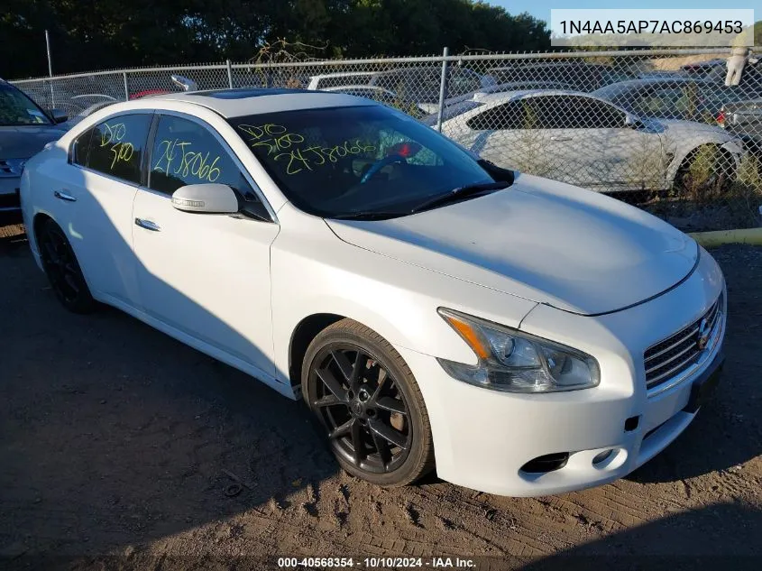 2010 Nissan Maxima 3.5 Sv VIN: 1N4AA5AP7AC869453 Lot: 40568354