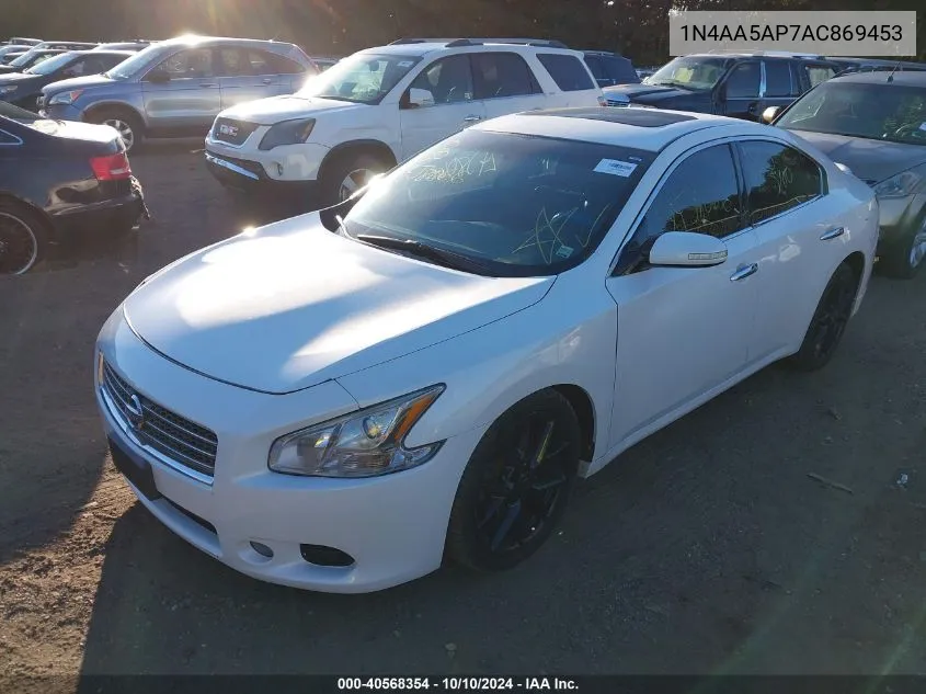 2010 Nissan Maxima 3.5 Sv VIN: 1N4AA5AP7AC869453 Lot: 40568354