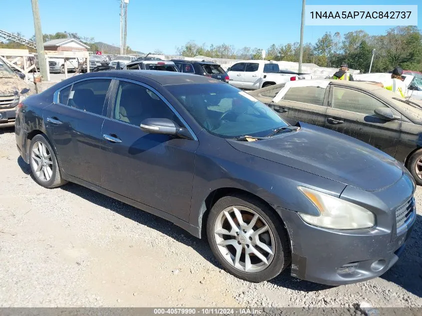 2010 Nissan Maxima 3.5 Sv VIN: 1N4AA5AP7AC842737 Lot: 40579990