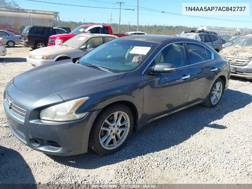 2010 Nissan Maxima 3.5 Sv VIN: 1N4AA5AP7AC842737 Lot: 40579990