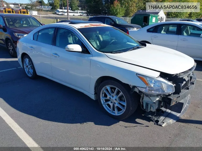 2010 Nissan Maxima 3.5 Sv VIN: 1N4AA5AP0AC834656 Lot: 40622143