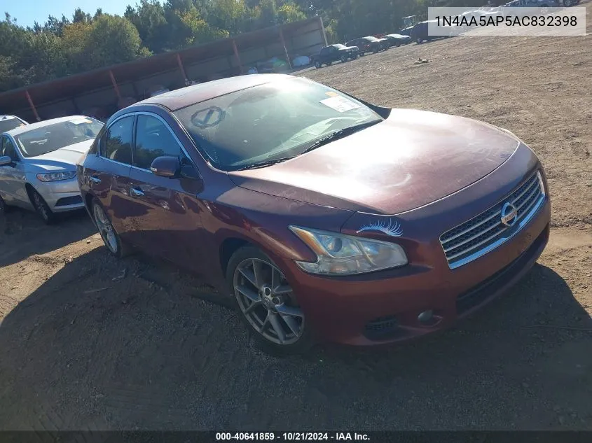 2010 Nissan Maxima 3.5 Sv VIN: 1N4AA5AP5AC832398 Lot: 40641859