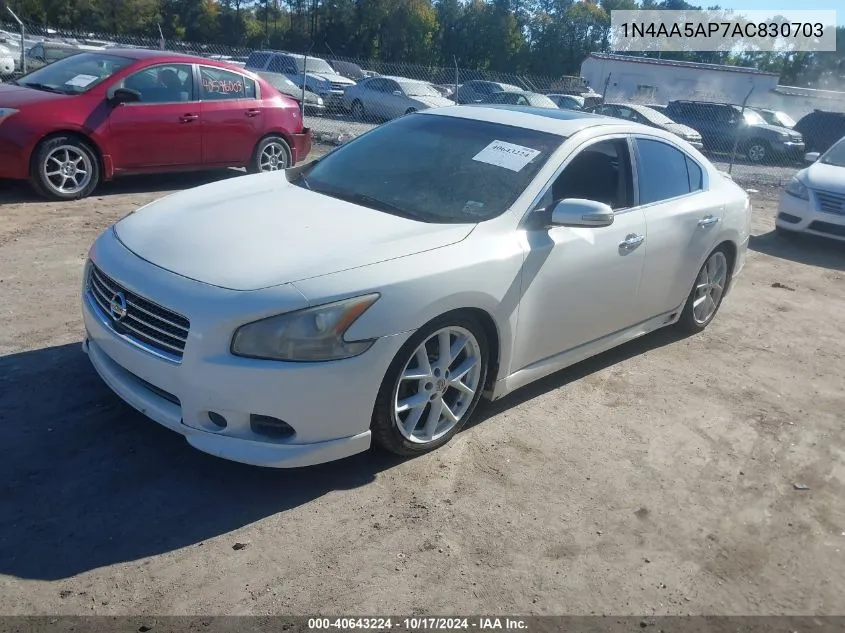 1N4AA5AP7AC830703 2010 Nissan Maxima 3.5 Sv