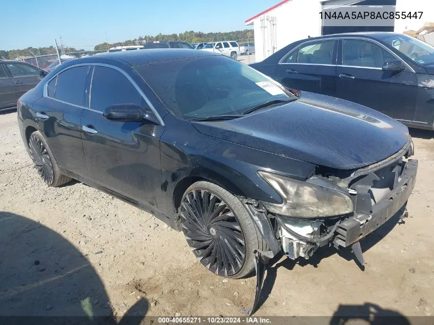 2010 Nissan Maxima 3.5 S VIN: 1N4AA5AP8AC855447 Lot: 40655271