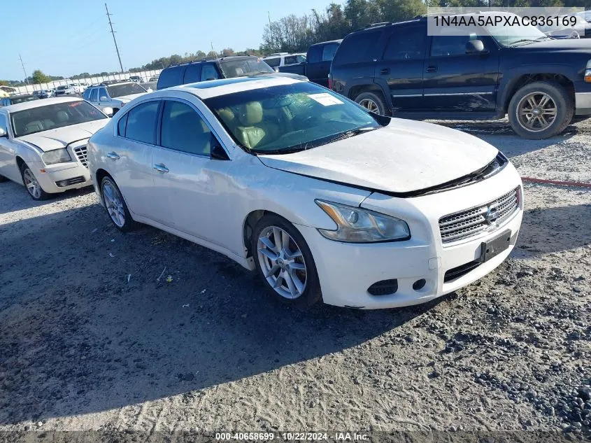 2010 Nissan Maxima 3.5 Sv VIN: 1N4AA5APXAC836169 Lot: 40658699