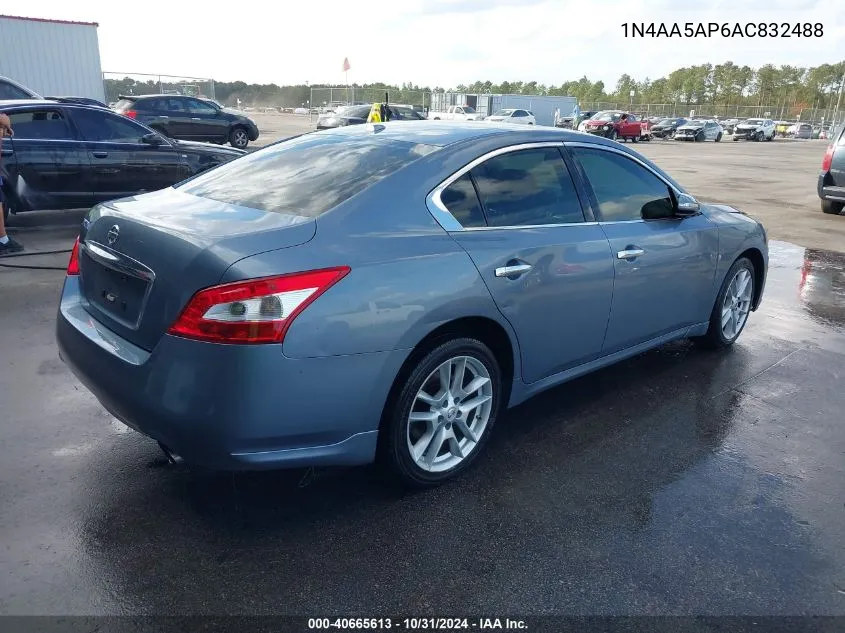 2010 Nissan Maxima 3.5 Sv VIN: 1N4AA5AP6AC832488 Lot: 40665613