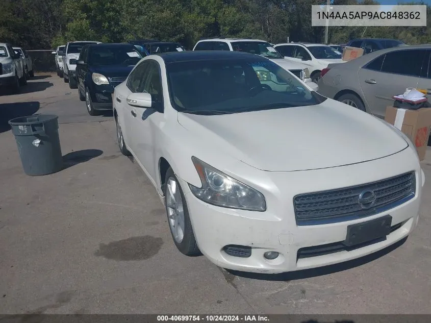 2010 Nissan Maxima 3.5 Sv VIN: 1N4AA5AP9AC848362 Lot: 40699754