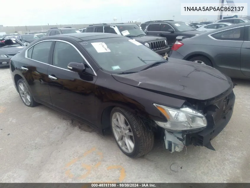 2010 Nissan Maxima 3.5 Sv VIN: 1N4AA5AP6AC862137 Lot: 40717150