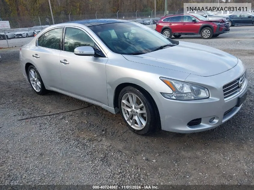 2010 Nissan Maxima 3.5 Sv VIN: 1N4AA5APXAC831411 Lot: 40724567