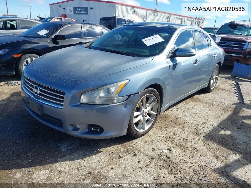 2010 Nissan Maxima 3.5 Sv VIN: 1N4AA5AP1AC820586 Lot: 40813176