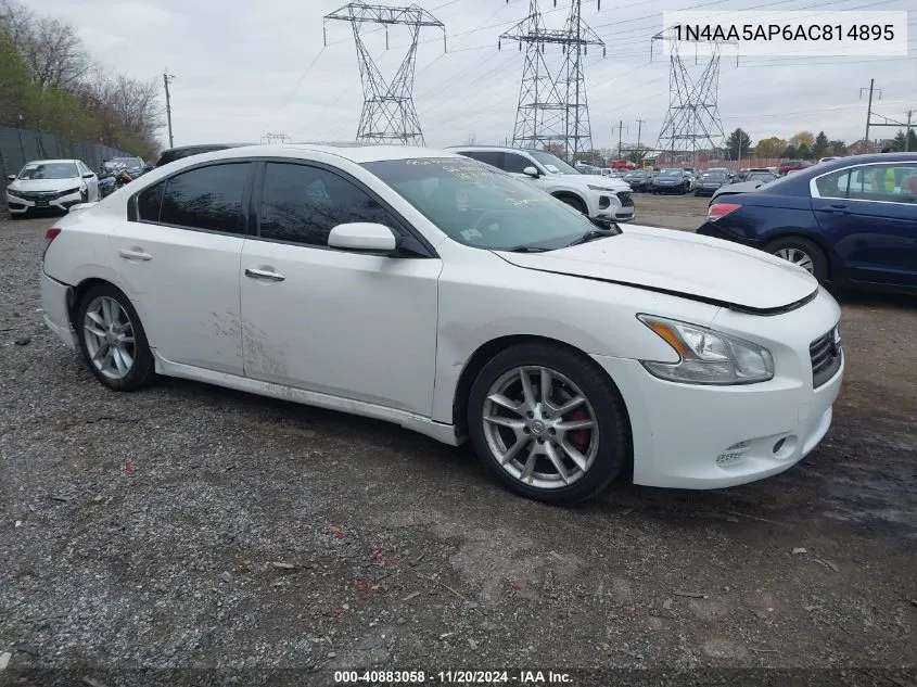 2010 Nissan Maxima 3.5 S VIN: 1N4AA5AP6AC814895 Lot: 40883058