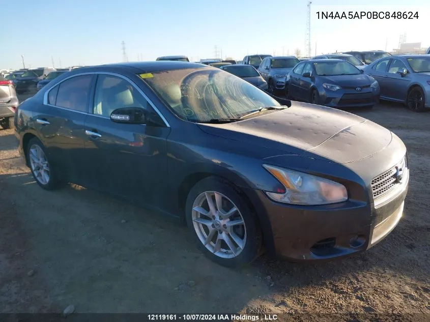 2011 Nissan Maxima 3.5 S VIN: 1N4AA5AP0BC848624 Lot: 12119161