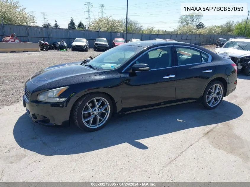 2011 Nissan Maxima 3.5 Sv VIN: 1N4AA5AP7BC857059 Lot: 39279895