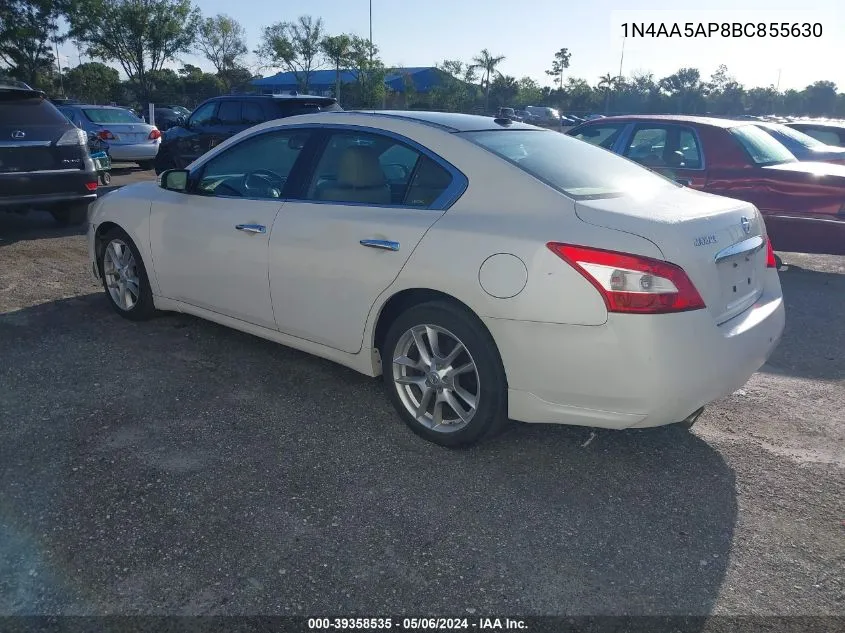 1N4AA5AP8BC855630 2011 Nissan Maxima 3.5 Sv