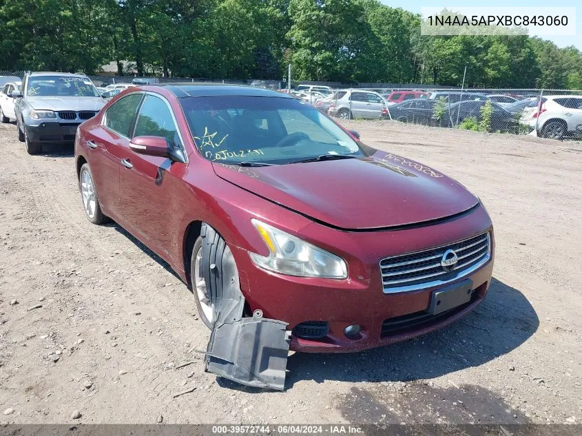 1N4AA5APXBC843060 2011 Nissan Maxima 3.5 Sv