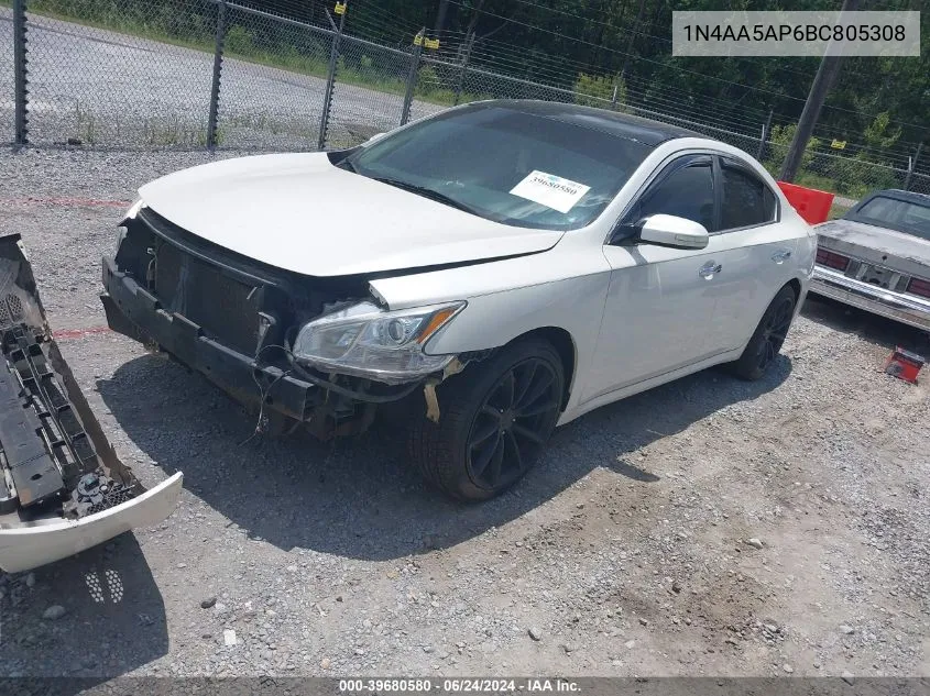 1N4AA5AP6BC805308 2011 Nissan Maxima 3.5 Sv