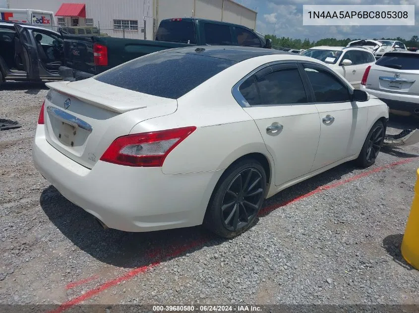 1N4AA5AP6BC805308 2011 Nissan Maxima 3.5 Sv