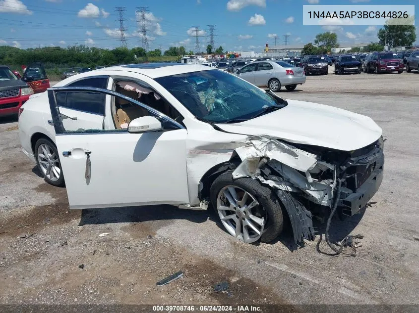 2011 Nissan Maxima 3.5 Sv VIN: 1N4AA5AP3BC844826 Lot: 39708746