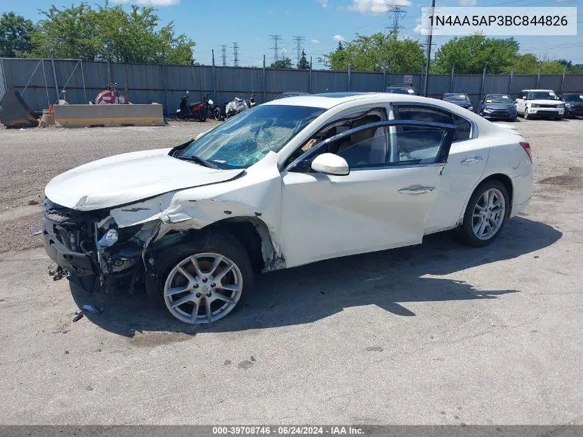 2011 Nissan Maxima 3.5 Sv VIN: 1N4AA5AP3BC844826 Lot: 39708746