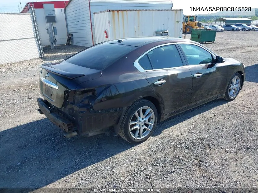 2011 Nissan Maxima 3.5 Sv VIN: 1N4AA5AP0BC845528 Lot: 39748452