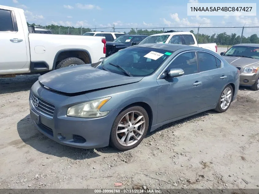 1N4AA5AP4BC847427 2011 Nissan Maxima 3.5 Sv