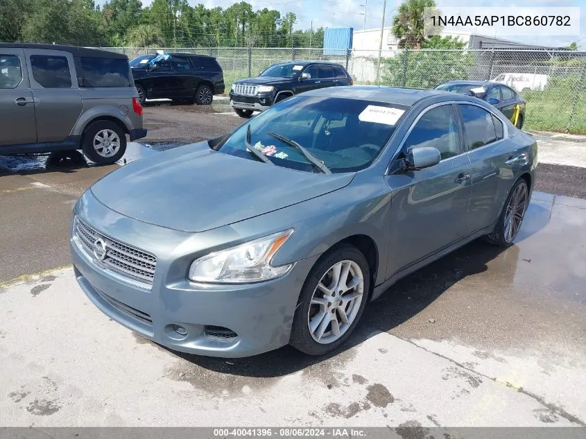 2011 Nissan Maxima 3.5 S VIN: 1N4AA5AP1BC860782 Lot: 40041396